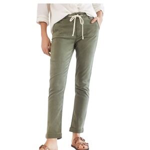 Paige Christy Drawstring Pants Vintage Coastal Beachy Olive Green  Size 29